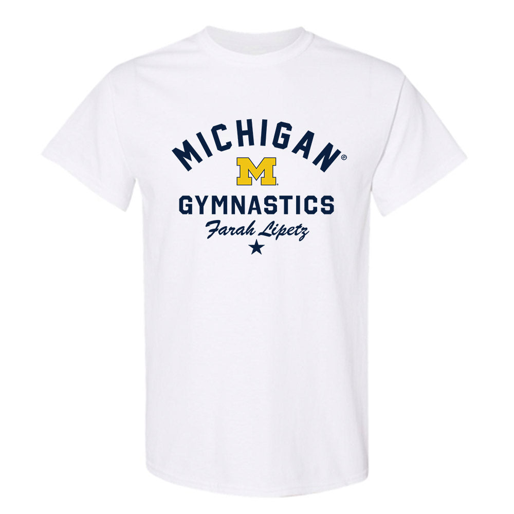 Michigan - NCAA Women's Gymnastics : Farah Lipetz - Classic Shersey T-Shirt-0