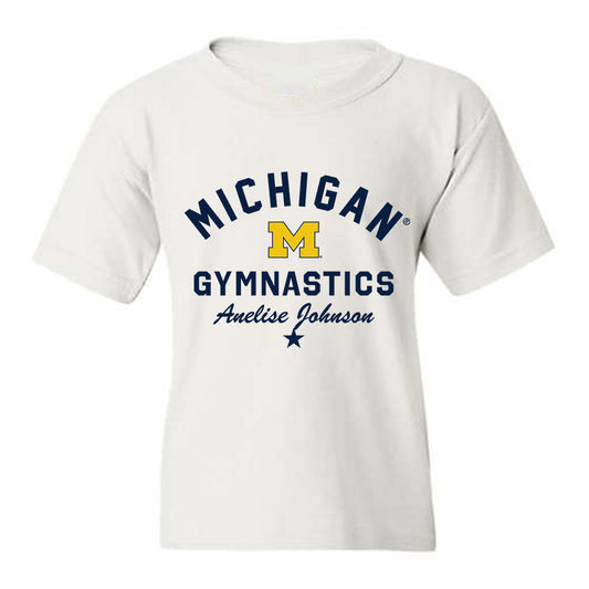 Michigan - NCAA Women's Gymnastics : Anelise Johnson - Classic Shersey Youth T-Shirt-0