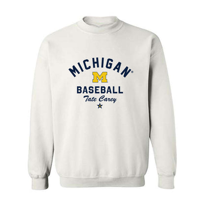 Michigan - NCAA Baseball : Tate Carey - Classic Shersey Crewneck Sweatshirt-0