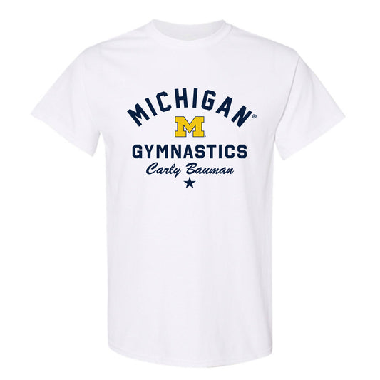 Michigan - NCAA Women's Gymnastics : Carly Bauman - Classic Shersey T-Shirt-0