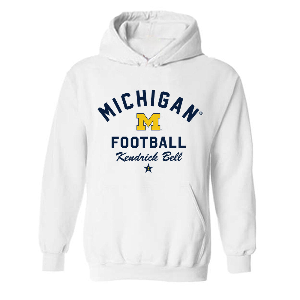 Michigan - NCAA Football : Kendrick Bell - Classic Shersey Hooded Sweatshirt-0