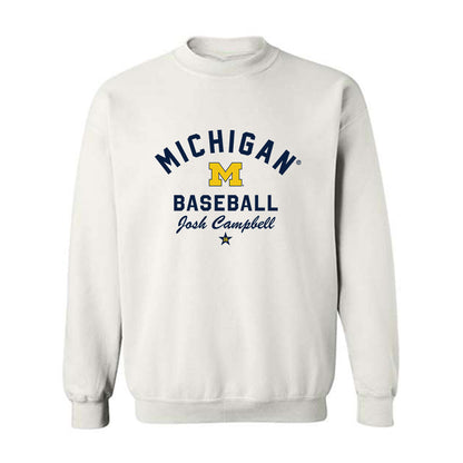 Michigan - NCAA Baseball : Josh Campbell - Classic Shersey Crewneck Sweatshirt-0