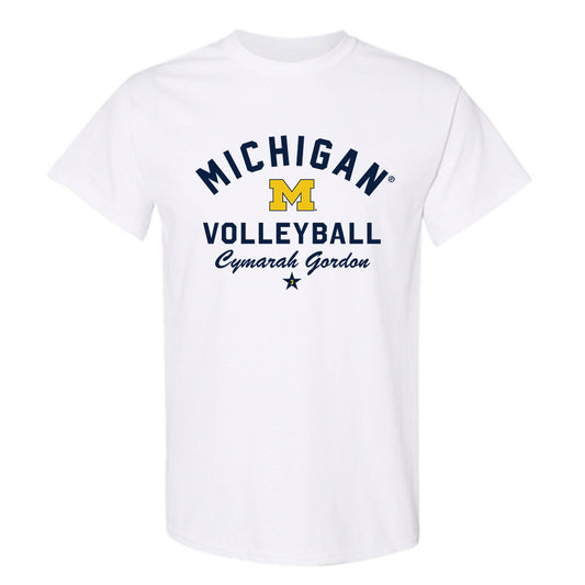 Michigan - NCAA Women's Volleyball : Cymarah Gordon - Classic Shersey T-Shirt-0