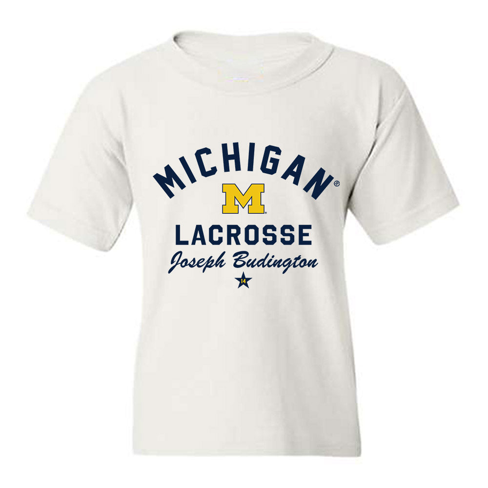 Michigan - NCAA Men's Lacrosse : Joseph Budington - Classic Shersey Youth T-Shirt-0