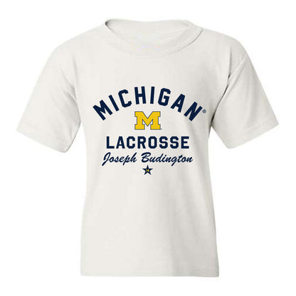Michigan - NCAA Men's Lacrosse : Joseph Budington - Classic Shersey Youth T-Shirt-0