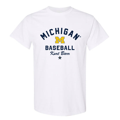 Michigan - NCAA Baseball : Kurt Barr - Classic Shersey T-Shirt-0