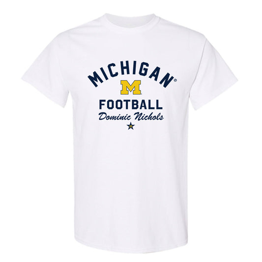 Michigan - NCAA Football : Dominic Nichols - Classic Shersey T-Shirt-0