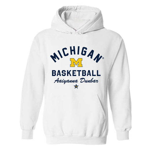 Michigan - NCAA Women's Basketball : Aaiyanna Dunbar - Classic Shersey Hooded Sweatshirt-0