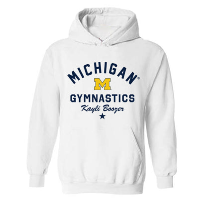 Michigan - NCAA Women's Gymnastics : Kayli Boozer - Classic Shersey Hooded Sweatshirt-0