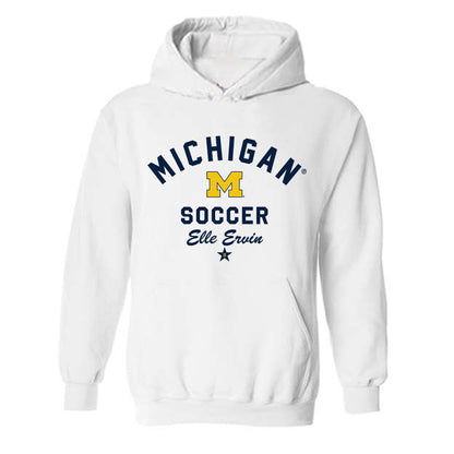 Michigan - NCAA Women's Soccer : Elle Ervin - Classic Shersey Hooded Sweatshirt-0