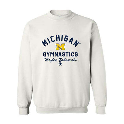 Michigan - NCAA Women's Gymnastics : Haylen Zabrowski - Classic Shersey Crewneck Sweatshirt-0