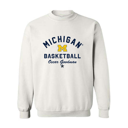 Michigan - NCAA Men's Basketball : Oscar Goodman - Classic Shersey Crewneck Sweatshirt-0