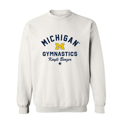Michigan - NCAA Women's Gymnastics : Kayli Boozer - Classic Shersey Crewneck Sweatshirt-0