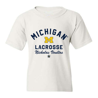 Michigan - NCAA Men's Lacrosse : Nicholas Voultos - Classic Shersey Youth T-Shirt-0
