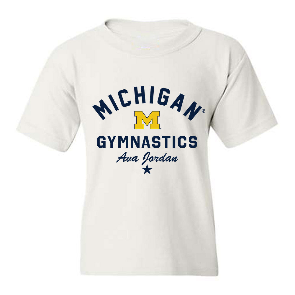Michigan - NCAA Women's Gymnastics : Ava Jordan - Classic Shersey Youth T-Shirt-0