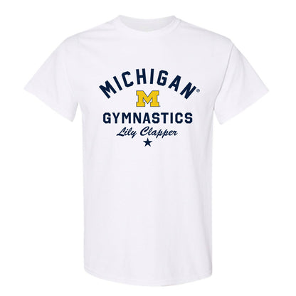 Michigan - NCAA Women's Gymnastics : Lily Clapper - Classic Shersey T-Shirt-0