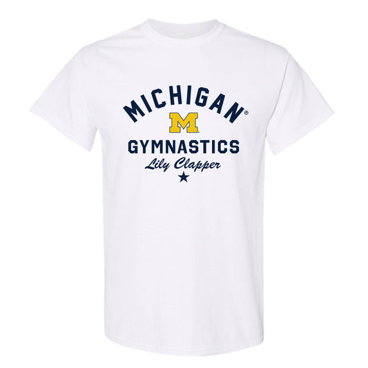 Michigan - NCAA Women's Gymnastics : Lily Clapper - Classic Shersey T-Shirt-0