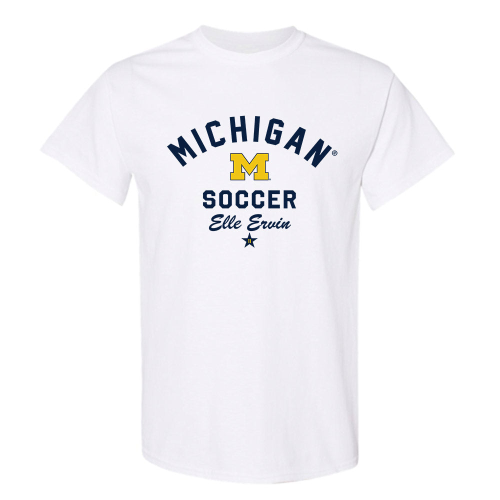 Michigan - NCAA Women's Soccer : Elle Ervin - Classic Shersey T-Shirt-0