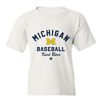 Michigan - NCAA Baseball : Kurt Barr - Classic Shersey Youth T-Shirt-0