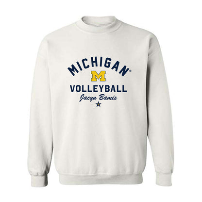 Michigan - NCAA Women's Volleyball : Jacyn Bamis - Classic Shersey Crewneck Sweatshirt-0