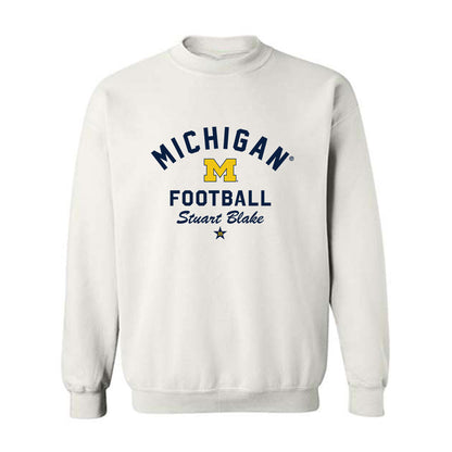 Michigan - NCAA Football : Stuart Blake - Classic Shersey Crewneck Sweatshirt-0