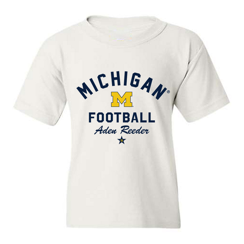 Michigan - NCAA Football : Aden Reeder - Classic Shersey Youth T-Shirt-0