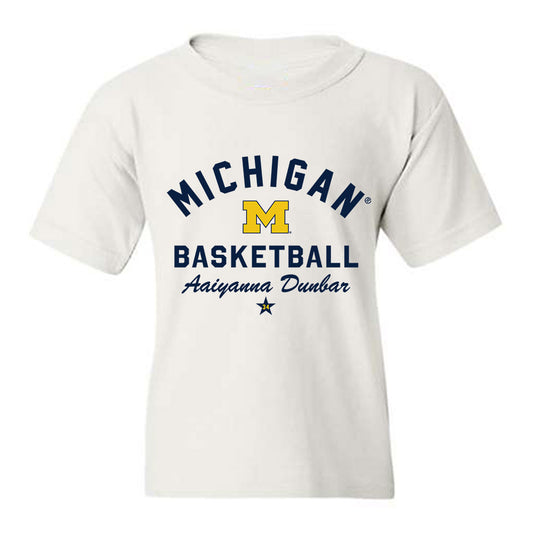 Michigan - NCAA Women's Basketball : Aaiyanna Dunbar - Classic Shersey Youth T-Shirt-0