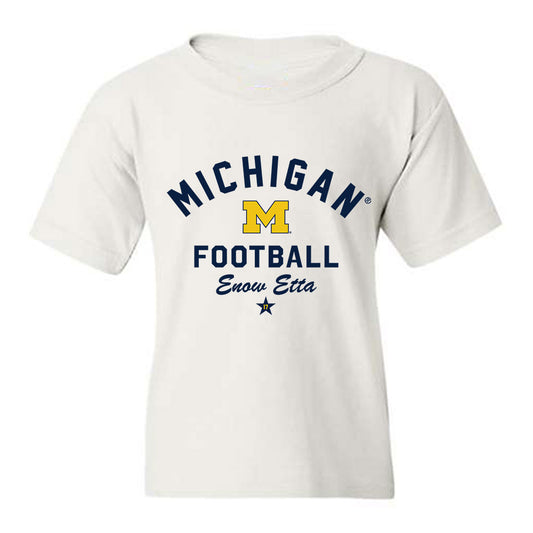 Michigan - NCAA Football : Enow Etta - Classic Shersey Youth T-Shirt-0