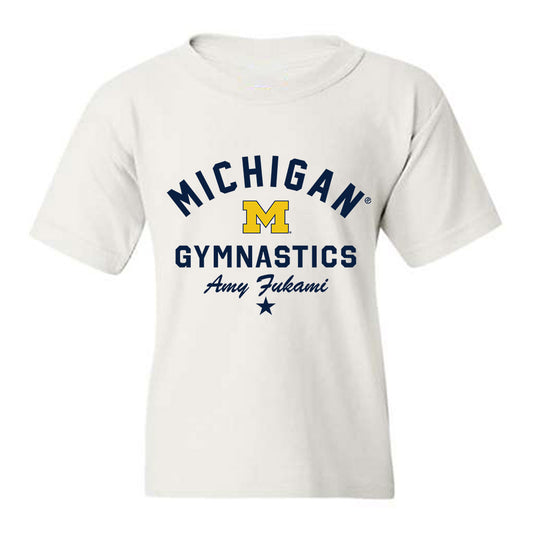 Michigan - NCAA Women's Gymnastics : Amy Fukami - Classic Shersey Youth T-Shirt-0