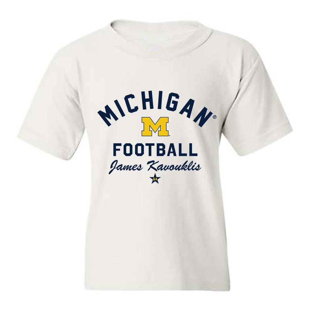 Michigan - NCAA Football : James Kavouklis - Classic Shersey Youth T-Shirt-0