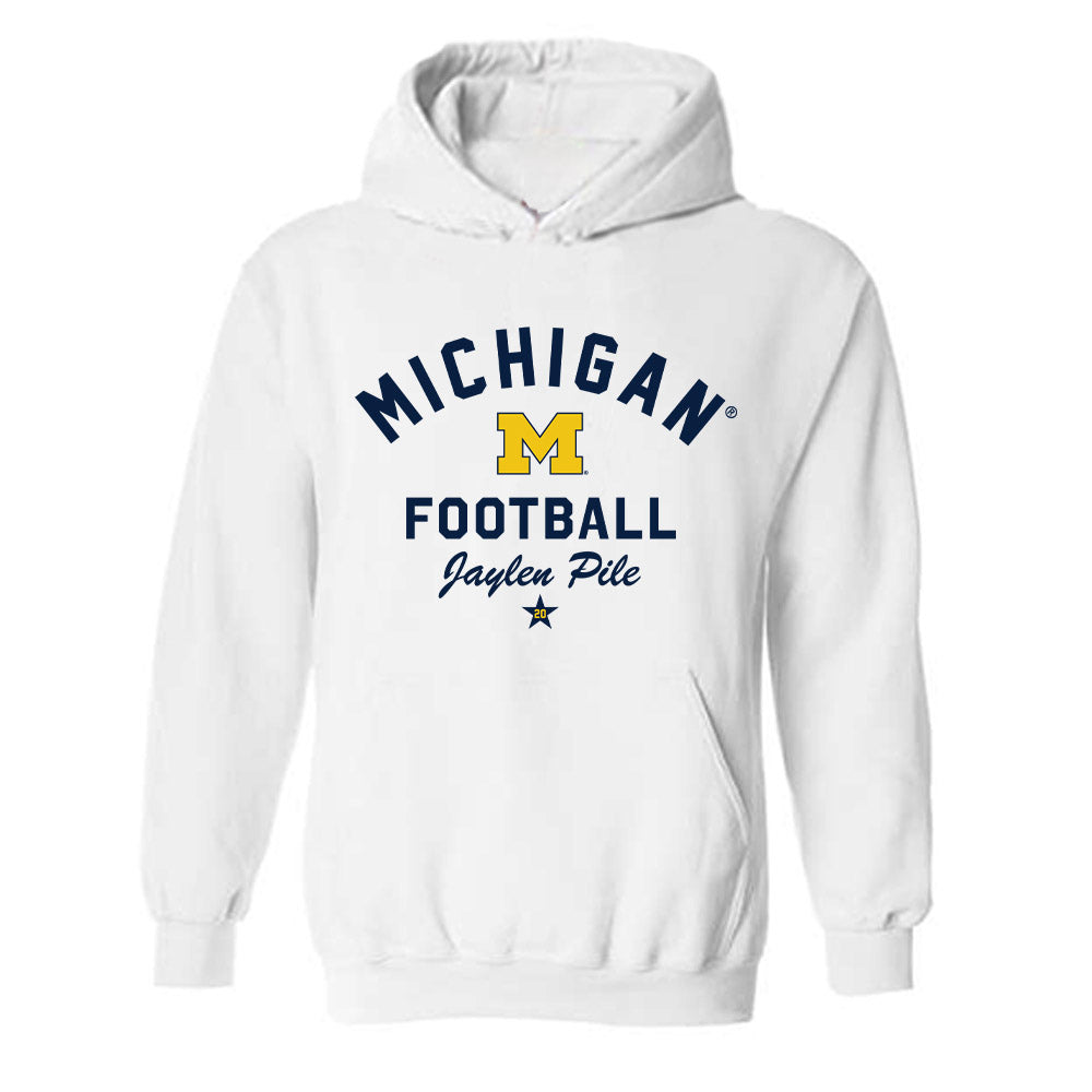 Michigan - NCAA Football : Jaylen Pile - Classic Shersey Hooded Sweatshirt-0