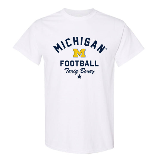 Michigan - NCAA Football : Tariq Boney - Classic Shersey T-Shirt-0
