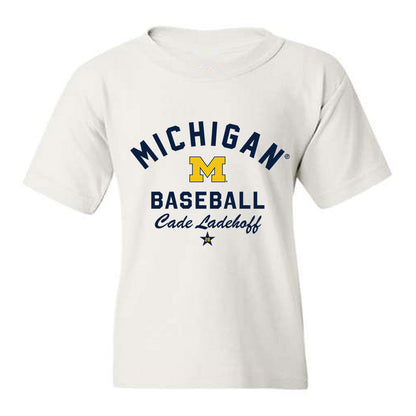 Michigan - NCAA Baseball : Cade Ladehoff - Classic Shersey Youth T-Shirt-0