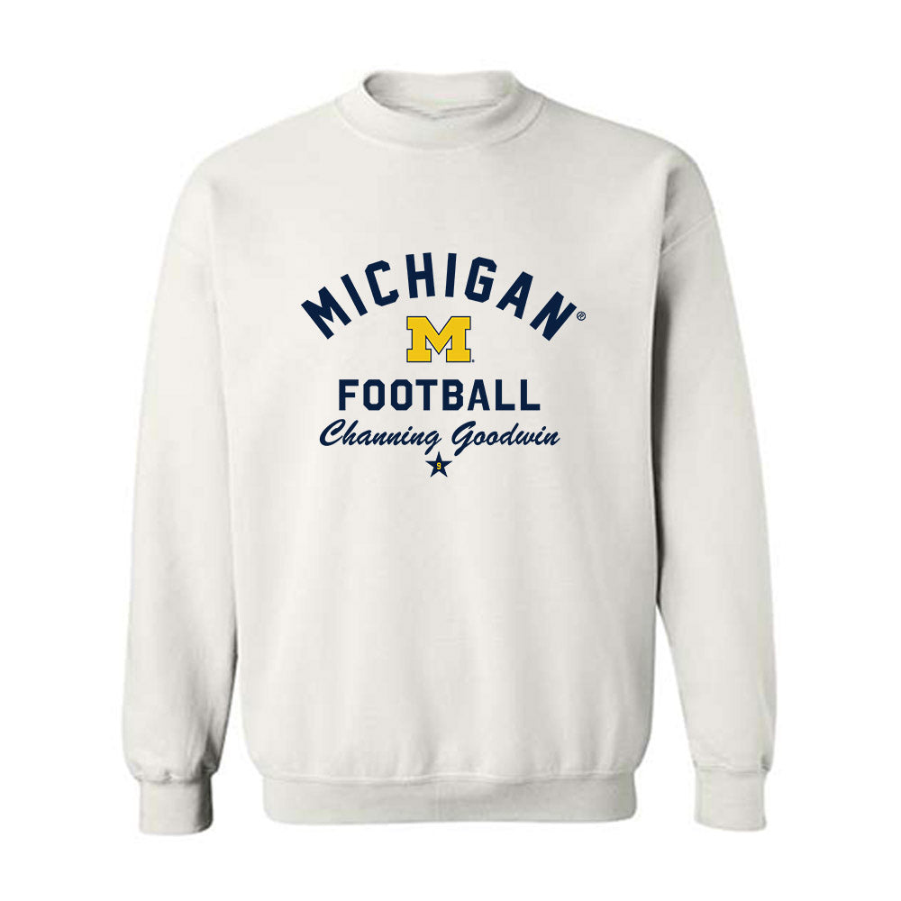 Michigan - NCAA Football : Channing Goodwin - Classic Shersey Crewneck Sweatshirt-0
