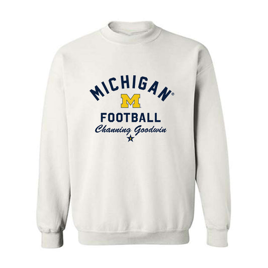 Michigan - NCAA Football : Channing Goodwin - Classic Shersey Crewneck Sweatshirt-0