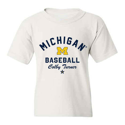 Michigan - NCAA Baseball : Colby Turner - Classic Shersey Youth T-Shirt-0