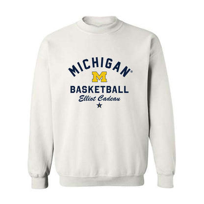 Michigan - NCAA Men's Basketball : Elliot Cadeau - Classic Shersey Crewneck Sweatshirt-0