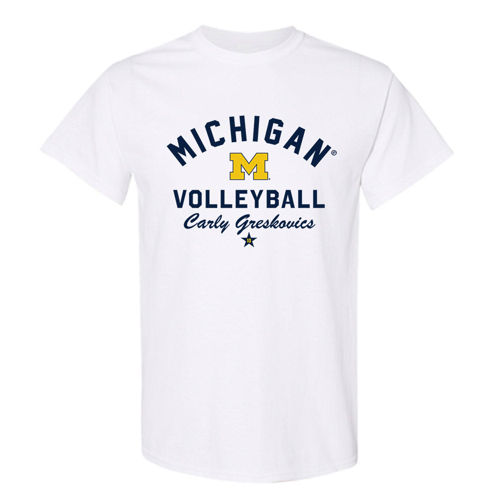 Michigan - NCAA Women's Volleyball : Carly Greskovics - Classic Shersey T-Shirt-0