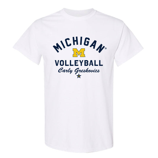 Michigan - NCAA Women's Volleyball : Carly Greskovics - Classic Shersey T-Shirt-0