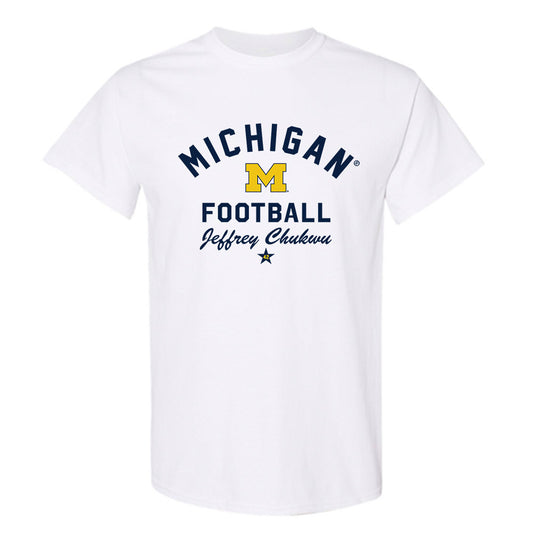 Michigan - NCAA Football : Jeffrey Chukwu - Classic Shersey T-Shirt-0