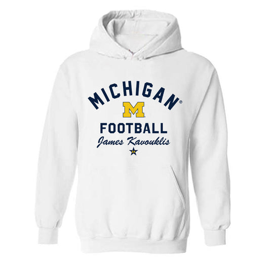 Michigan - NCAA Football : James Kavouklis - Classic Shersey Hooded Sweatshirt-0