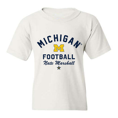 Michigan - NCAA Football : Nate Marshall - Classic Shersey Youth T-Shirt-0