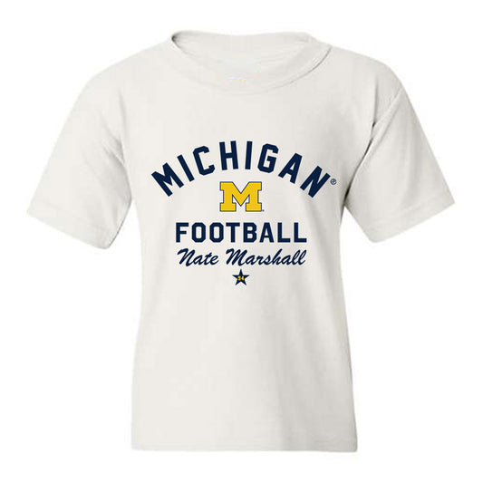 Michigan - NCAA Football : Nate Marshall - Classic Shersey Youth T-Shirt-0