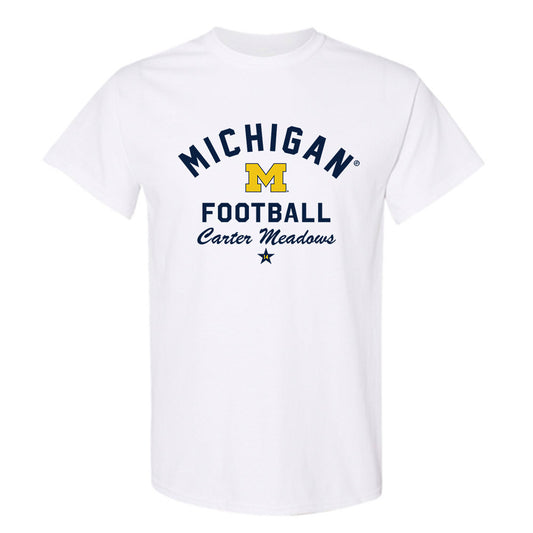 Michigan - NCAA Football : Carter Meadows - Classic Shersey T-Shirt-0