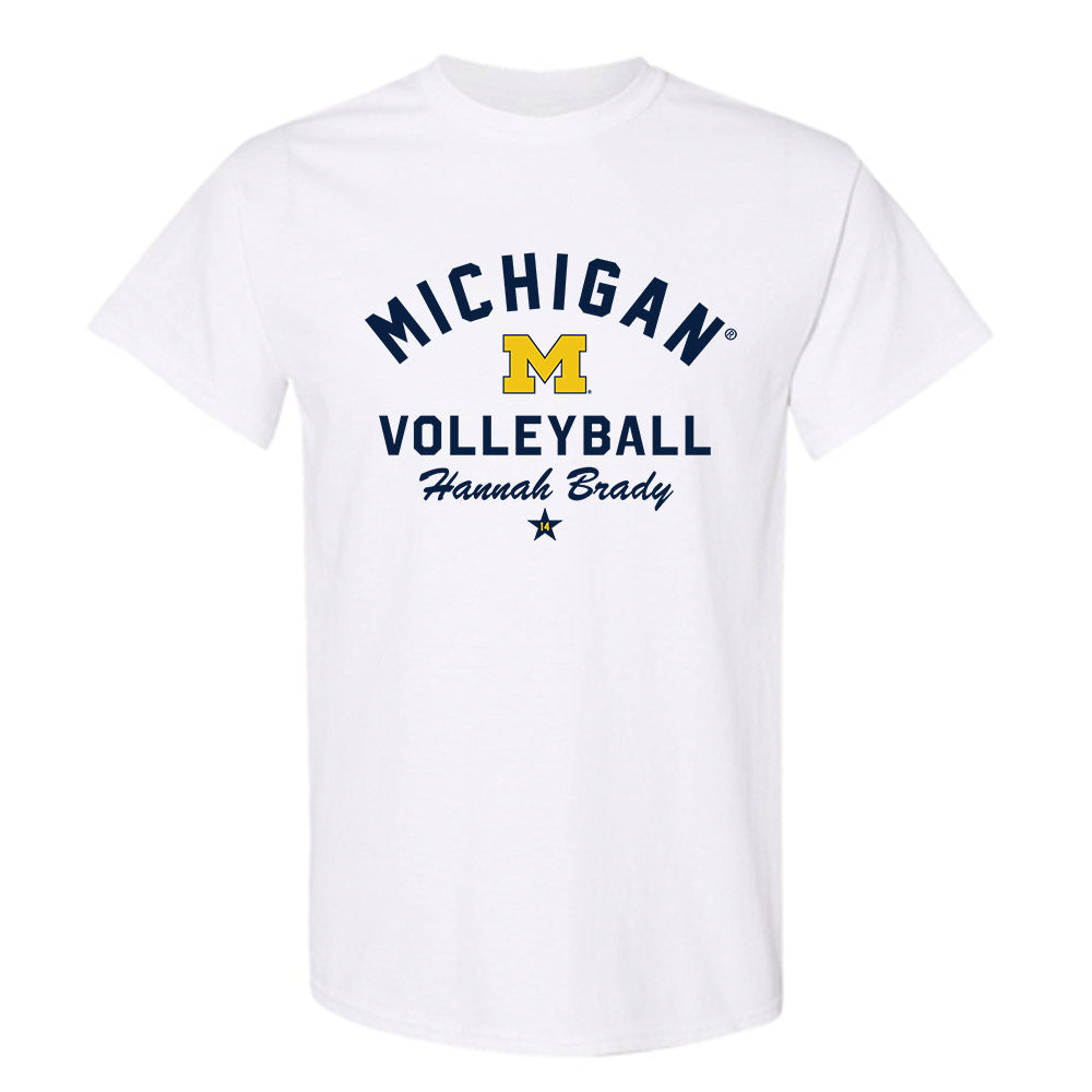Michigan - NCAA Women's Volleyball : Hannah Brady - Classic Shersey T-Shirt-0