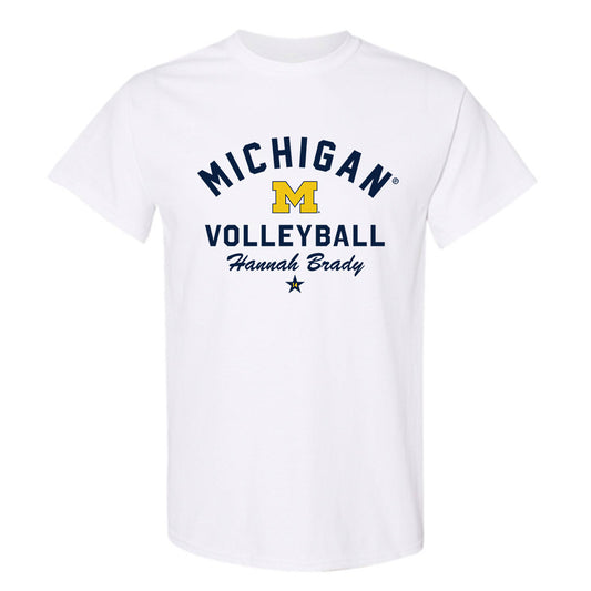 Michigan - NCAA Women's Volleyball : Hannah Brady - Classic Shersey T-Shirt-0