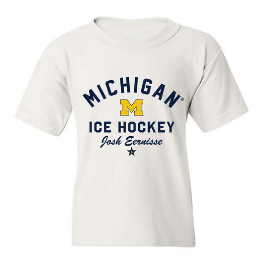 Michigan - NCAA Men's Ice Hockey : Josh Eernisse - Classic Shersey Youth T-Shirt-0