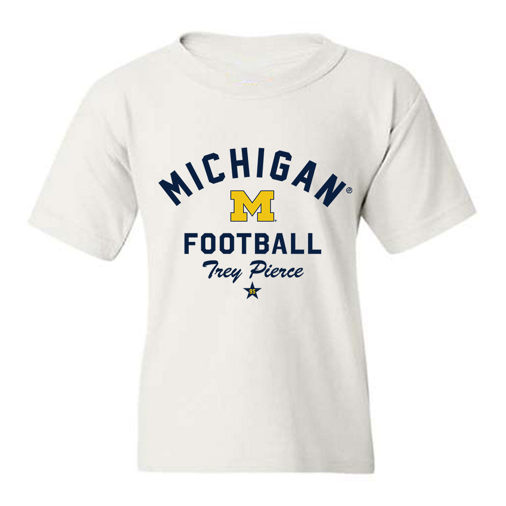 Michigan - NCAA Football : Trey Pierce - Classic Shersey Youth T-Shirt-0