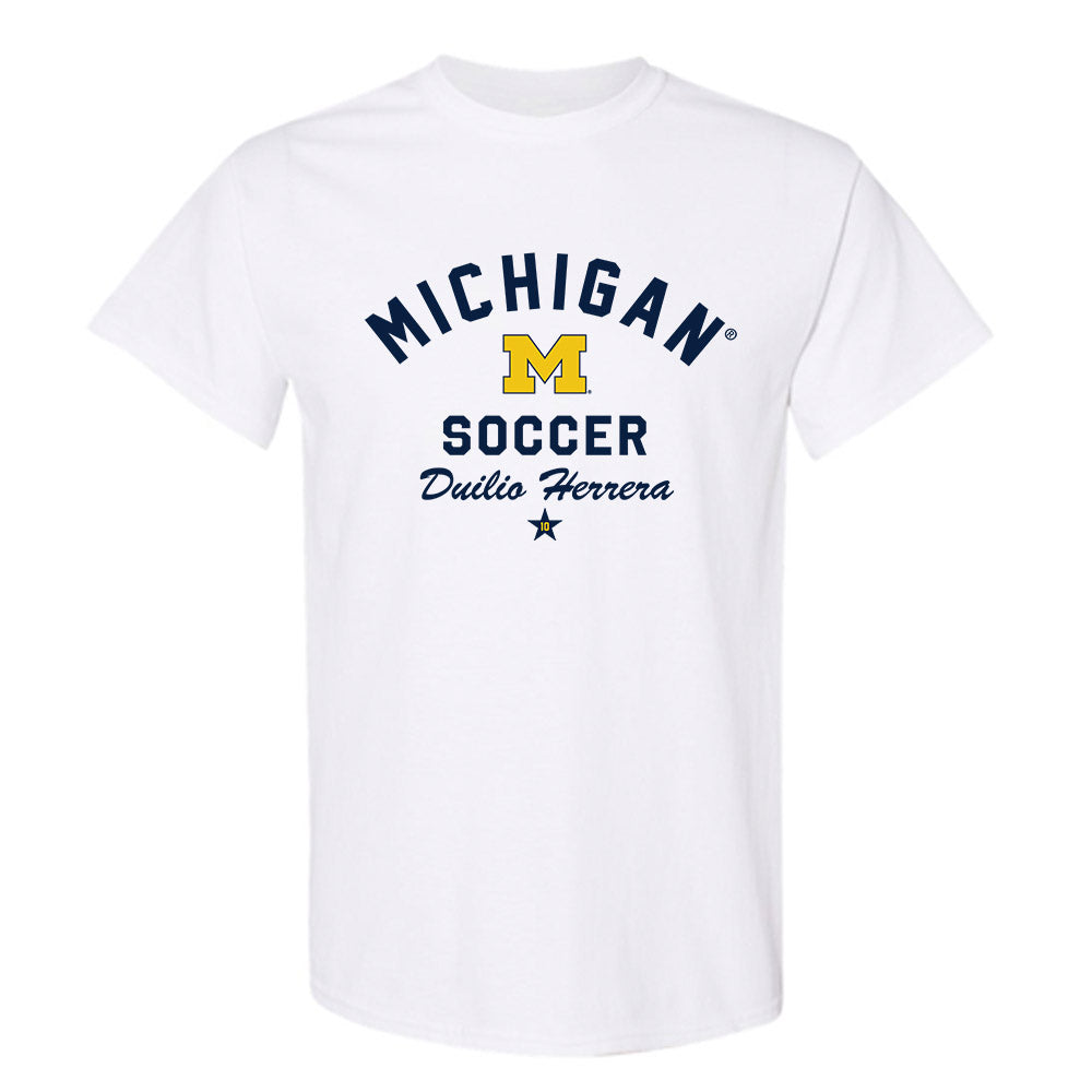 Michigan - NCAA Men's Soccer : Duilio Herrera - Classic Shersey T-Shirt-0