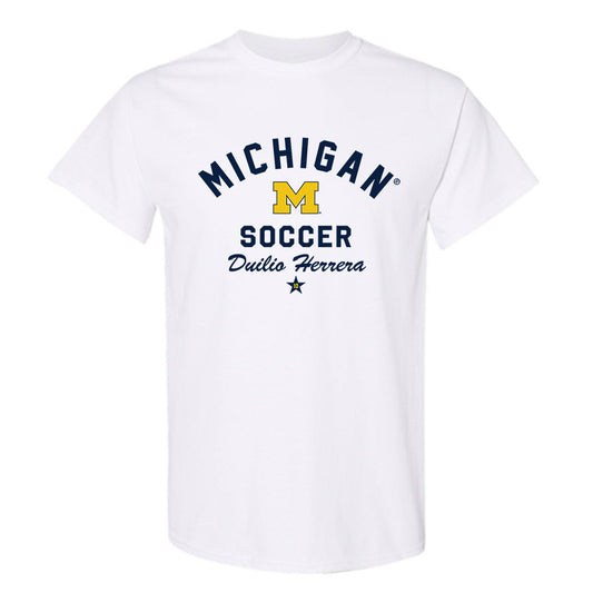 Michigan - NCAA Men's Soccer : Duilio Herrera - Classic Shersey T-Shirt-0